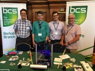 From left to right, the photo shows Mike Buckland from BCS Berkshire, Ashley Larking and Nick Phillips from BCS HQ, and team leader Chris Todd-Davies from BCS Berkshire.