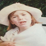 Caitlin as a young girl