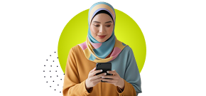Lady On Phone In Hijab