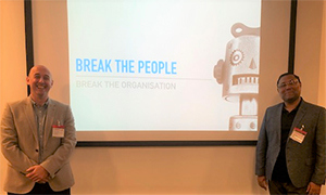 Andrew Tillman & Sinu Peter, Cyber Security speakers on 16 October 2019