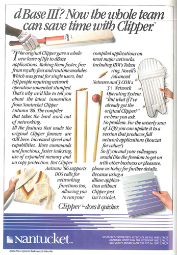 Clipper Cricket ad (1980s)