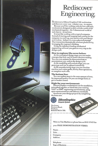 Silicon Graphics ad (1980s)