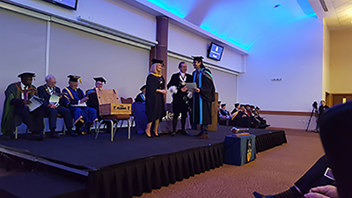Left to right: Frances Rutter, Jim Glover and Jack Payne