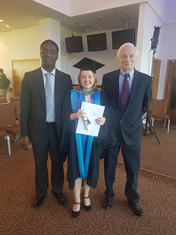 Sam Ofori-Sey, Joanna Wild and Jim McLean