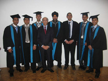 Left to right: Hitesh Panchal, Deepesh Bhatt, Inderbeer Singh Rai, Rajan Anketell (BCS Kingston & Croydon Branch), Amrit Singh Aulakh, Harmit Singh Dhillion, Kajan Raveendran and Dipen Patel.