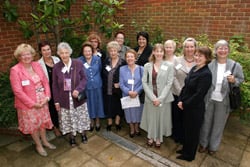 Members of BCSWomen with some original Bombe operatives