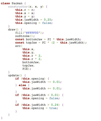 Pacman Class Code