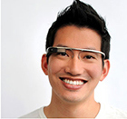 Man wearing Google Glass