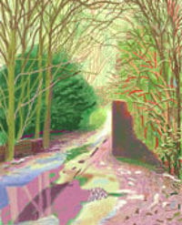 David Hockney, The Arrival of Spring in Woldgate, East Yorkshire in 2011