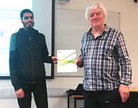 Student winner Abdul Moeed (Computing, University of Kent at Medway)