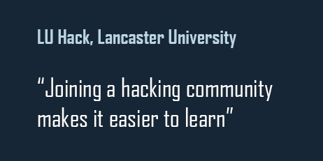 LU Hack, Lancaster University: Joining a hacking community makes it easier to learn