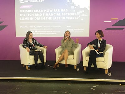 Jenna Griffin at European Women in Tech event