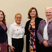 Sarah Burnett at GSE 2019 with Resli Costabell, Linda McGrath and Sue Parsons