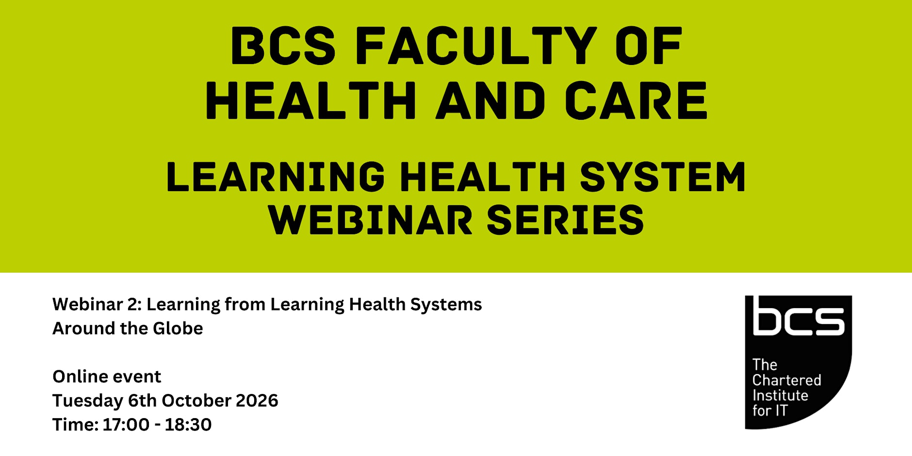 Webinar 2: Learning from Learning Health Systems Around the Globe