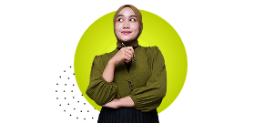 Lady In Green Hijab Nav