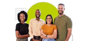 Group of IT professionals pose for photo