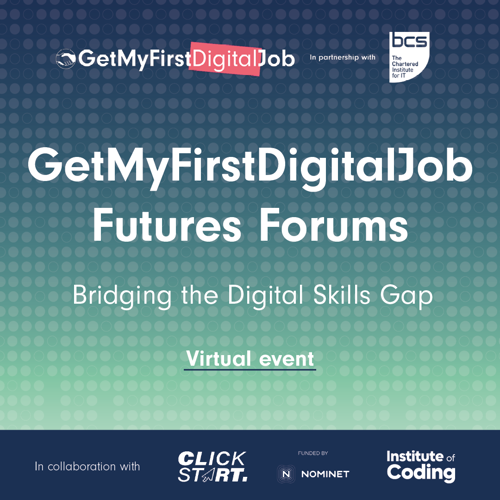 GetMyFirstDigitalJob Futures Forum event banner